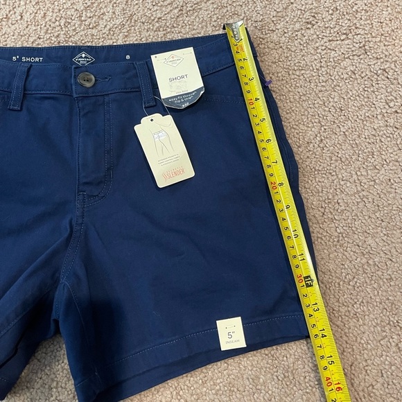 Women's ST JOHN's BAY American Navy short Mid-Rise - Picture 4 of 10
